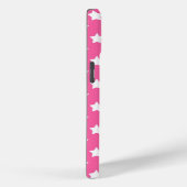 Roze Wit Sterren Patroon Decoratief Case-Mate iPhone Case (Achterkant / Rechts)