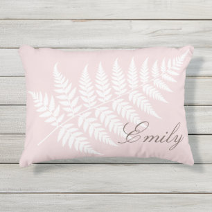 Roze wit varen elegant voor haar of hem buitenkussen