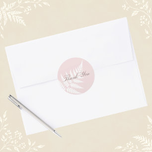 Roze Wit Varentje Bosland Bedankt Ronde Sticker