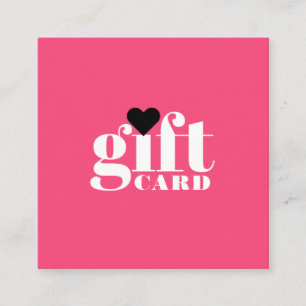 Roze wit vet typografie salon cadeaubon kortingskaartje