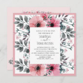 ROZE WIT WATER KLEUR BLOEMIG KAART (Voorkant / Achterkant)