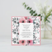 ROZE WIT WATER KLEUR BLOEMIG KAART (Staand voorkant)