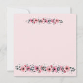 ROZE WIT WATER KLEUR BLOEMIG KAART (Achterkant)