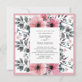 ROZE WIT WATER KLEUR BLOEMIG KAART