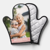 Roze & Wit We houden van je Foto Ovenwant (Voorkant / Achterkant)