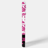 Roze Wit Zwart Gepersonaliseerde Damask Case-Mate iPhone Case (Achterkant / Rechts)