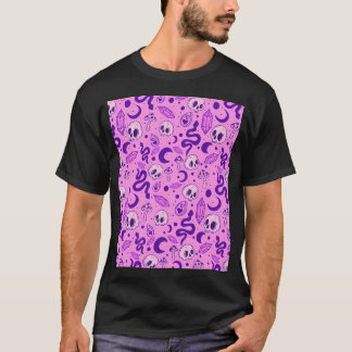 Roze Witchy Pattern T-shirt