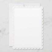 Roze witpapierbundel Baby shower met Blush Felt Kaart (Achterkant)