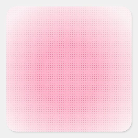 Roze Witte Aangepaste Lege Sjabloon Vierkante Sticker (Voorkant)