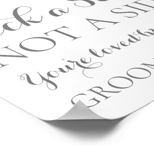 Roze, witte aanjager, Zitplaats, geen zijteken Poster (Hoek)