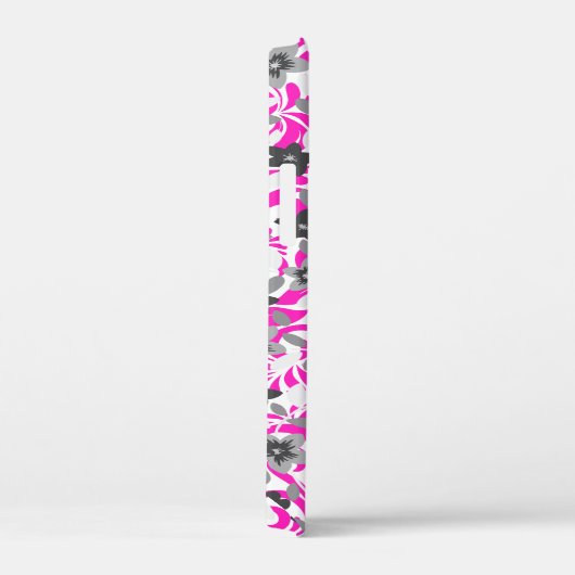 Roze witte abstracte bloemen Case-Mate iPhone case (Achterkant / Rechts)