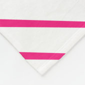 Roze witte Abstracte naam Gift Cute Girly Cute Fleece Deken (Hoek)
