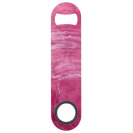 Roze witte Abstracte roestvrijstalen flesopener Speed Flessenopener
