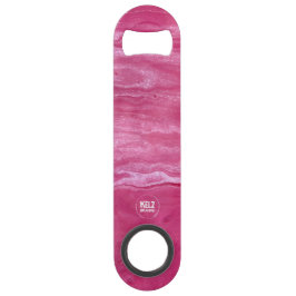 Roze witte Abstracte roestvrijstalen flesopener Speed Flessenopener