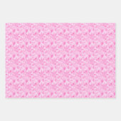 Roze & Witte Alcohol Inkt Inpakpapier Vel (Voorkant)