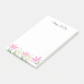 Roze & Witte Amaryllis op Witte Dingen Om Te Doen Post-it® Notes (Schuin)