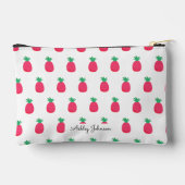 Roze Witte Ananas Mooie Patroon Etui (Achterkant)