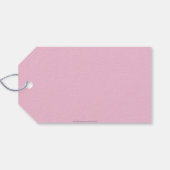 Roze Witte Ballonnen Quinceañera Favor Cadeau Labe Cadeaulabel (Achterkant Horizontaal)