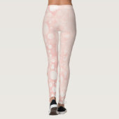 Roze witte belletjes leggings (Achterkant)