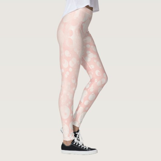 Roze witte belletjes leggings (Rechts)
