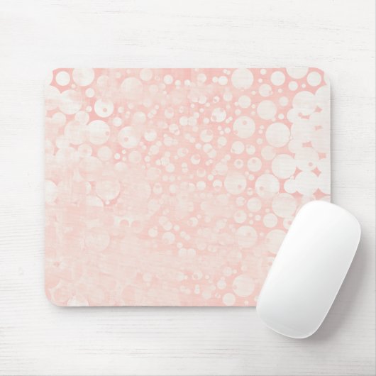 Roze witte belletjes muismat (Met muis)