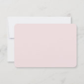 Roze Witte Berken Bruiloft RSVP (Achterkant)