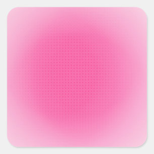 Roze Witte Blanco Sjabloon Aangepaste Trend Kleur Vierkante Sticker