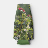 Roze & witte bloedende harten flesjeskoeler (Voorkant)