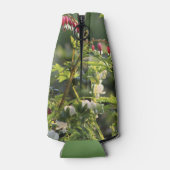 Roze & witte bloedende harten flesjeskoeler (Achterkant)