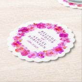 Roze witte bloem met onderzetters voor de waterver (Gekanteld)