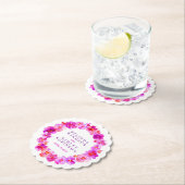 Roze witte bloem met onderzetters voor de waterver (Insitu)