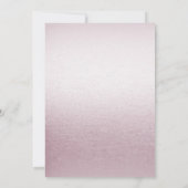 Roze Witte Bloem Verlovingsfeest Kaart (Achterkant)