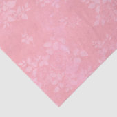 Roze Witte Bloemen Découpage Tissuepapier (Detail)
