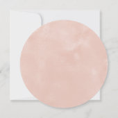 Roze & Witte Bloemen Elegante Moderne Trouwdag Save The Date (Achterkant)