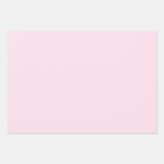 Roze Witte Bloemen Inpakpapier Vel (Voorkant 3)