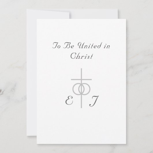 Roze & Witte Bloemen Katholieke bruiloft uitnodigi Kaart (Achterkant)