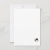 Roze & Witte Bloemen Katholieke Huwelijksreactie K RSVP Kaartje (Achterkant)