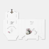 Roze & Witte Bloemen Katholieke Trouwgunstbox Bedankdoosjes (Uitgevouwen)