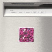 Roze & witte bloemen magneet (Insitu (Vaatwasser))