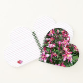 Roze witte bloemen notitieboek (Binnen)