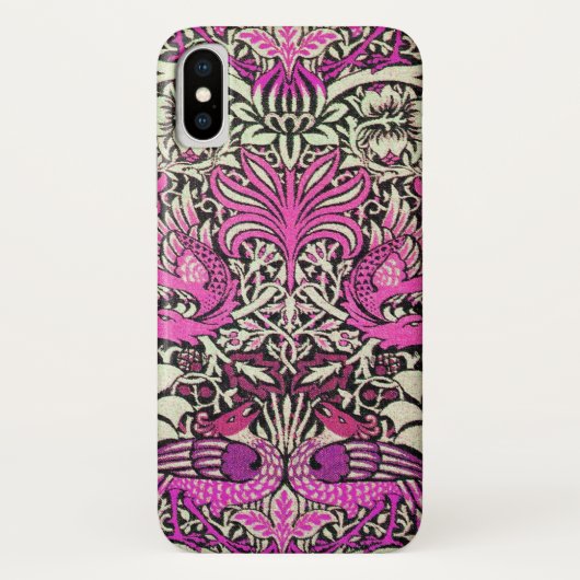 ROZE WITTE BLOEMEN, PAUWEN EN DRAKEN Case-Mate iPhone CASE (Achterkant)
