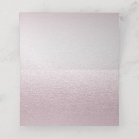 Roze Witte Bloemen Plaats Kaart Plaatskaartje (Binnenkant ongevouwen)