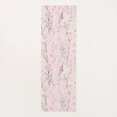 roze witte bloemen yogamat (Achterkant)