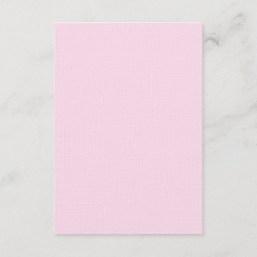 Roze witte bloemenboog Chinese bruiloft details Informatiekaartje (Achterkant)