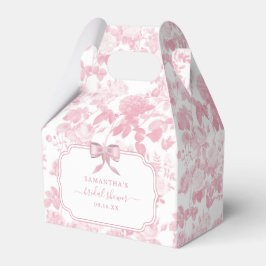 Roze Witte Bloemige Rozen Chinoiserie Bruiloft Fee Bedankdoosjes