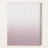 Roze Witte Bloemige Trouwplanner Planner (Achterkant)
