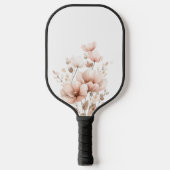 Roze & Witte Bloemstuk Aangepast Design Pickleball Paddle (Voorkant)