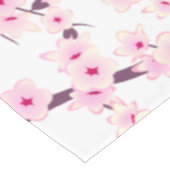 Roze witte bloesem bloemmotief tafelkleed (Gekanteld)