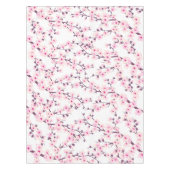 Roze witte bloesem bloemmotief tafelkleed (Voorkant)