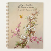  Roze Witte Bloesem Vlinder Quote